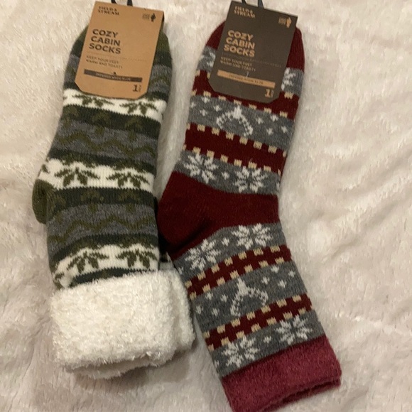 Field & Stream Accessories - 2 stocking stuffers 2 pair cozy cabin socks NWT